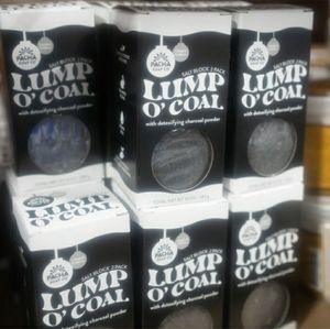 PATCHA SOAP CO. Set of TWO- Lump O’ Coal Salt Block 2 Pack.NWT!